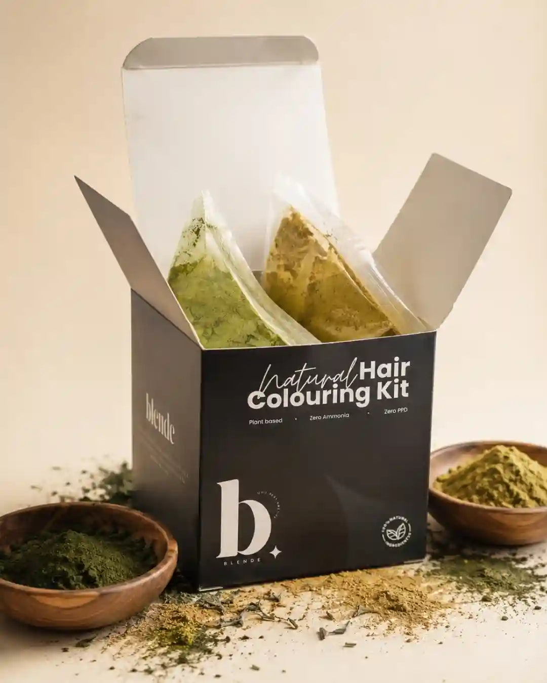 NATURAL HAIR COLOURING KIT - Black