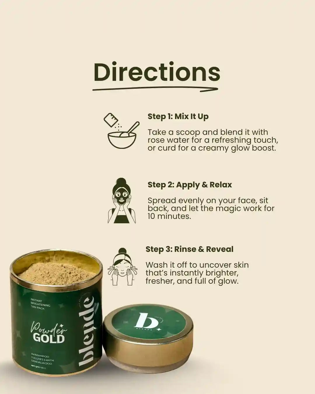 POWDER GOLD | Brightening Tan Pack